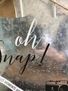 Chalk Embellished Home Decor Sign “Oh Snap! - Picture 1 of 4