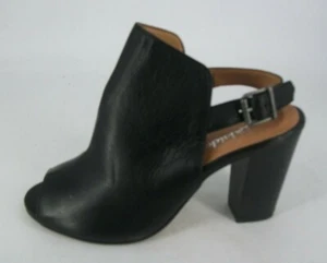 Kaleidoscope schwarze Peeptoe Slingback Heels UK 3 EU 36 JS9 QQ 12 - Bild 1 von 5