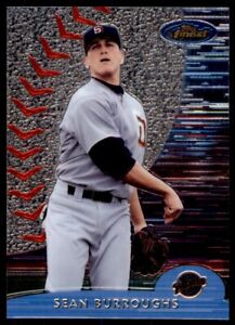 2000 Topps Finest Sean Burroughs Baseball Cards #91