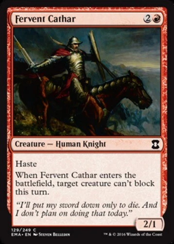 x1 Fervent Cathar - Eternal Masters - NM - MTG - Image 1 of 1