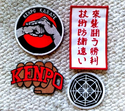 Lot of 4, Kenpo Karate Patches  Martial Arts Uniform, all are Brand New Unworn.. - Image 1 of 4