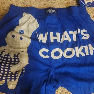 Pillsbury Doughboy Poppin'Fresh "Whats Cooking Good Lookin" LARGE Boxers NWT - Picture 1 of 5