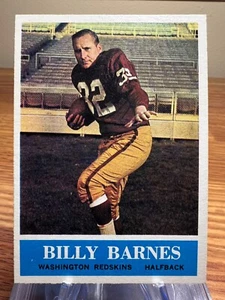 1964 Philadelphia Set-Break #183 Bill Barnes Washington Redskins - Imagen 1 de 2