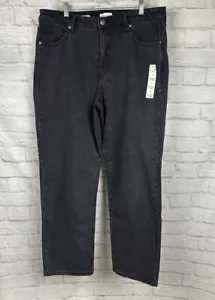 Ava & Viv High Rise 90s Straight Jeans 17R (eigentlich 38x30) schwarz Denim - Bild 1 von 3