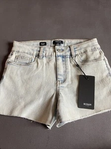 Hudson Kids Girls Mid Rise Denim Jean Shorts Light Wash Raw Hem 10 NWT - Picture 1 of 7
