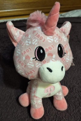 FOCO Philadelphia Phillies MLB Pink Love Baseball Unicorn Stuffed Plush 9"  - Image 1 of 3
