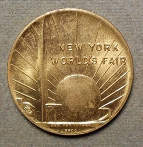 NYWF Weidhaas-54: George Washington Inauguration 150th Anniversary, T&P. Brass, - Picture 1 of 2