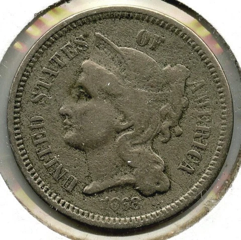 1868 3-Cent Nickel - Three Cents - C676 Cover