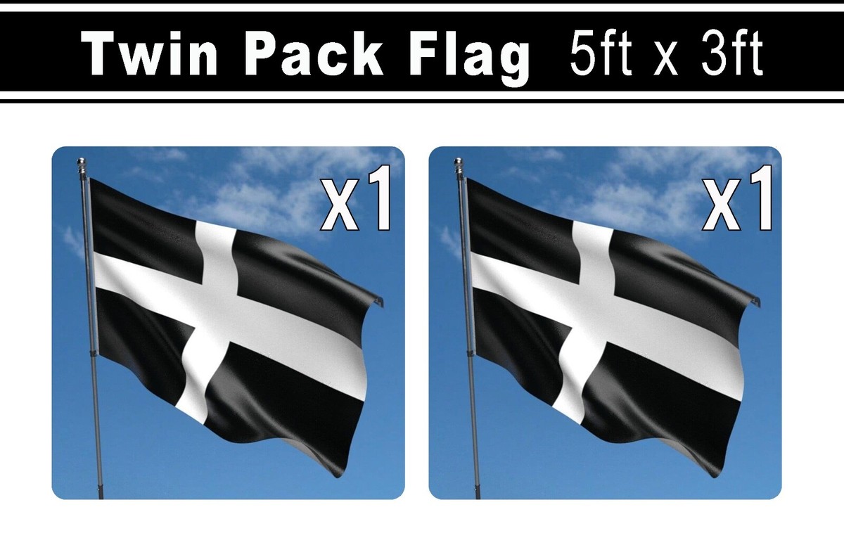 Cornwall Flagge 90x150 Cm – Celtic Nations, Wetterfest Für Draußen