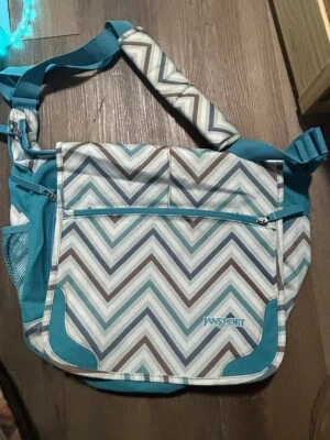 JanSport Laptop Tablet Bolso Mensajero Correa para el Hombro Bandolera Verde azulado Grande Bonito Foto 1 de 4