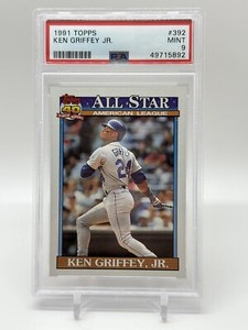 1991 Topps Baseball All Star American League Ken Griffey #392 PSA 9 