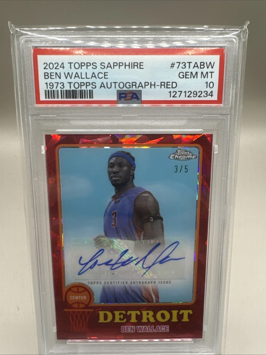 その他 UD Ben Wallace auto card Ben Wallace Basketball Autographed Sports Trading Cards