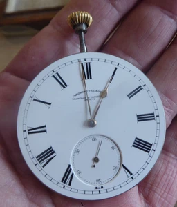 INTERESTING GENTS VACHERON CONSTANTIN ROYAL POCKET WATCH MOVEMENT WORKING - Picture 1 of 6