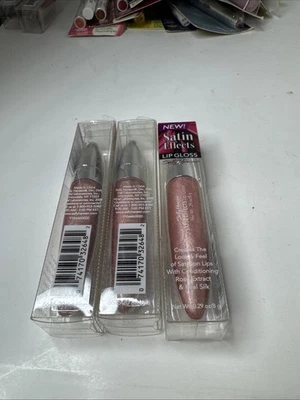 Sally Hansen SATIN EFFECTS LIP GLOSS Feels Like Satin  6646-20 DELIGHTFUL  Lot 3 - Image 1 of 2