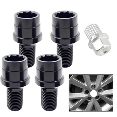 For A4 Locking Wheel Nuts Locking Lug Nuts Wheel Anti-theft Steel Construction - Image 1 of 4