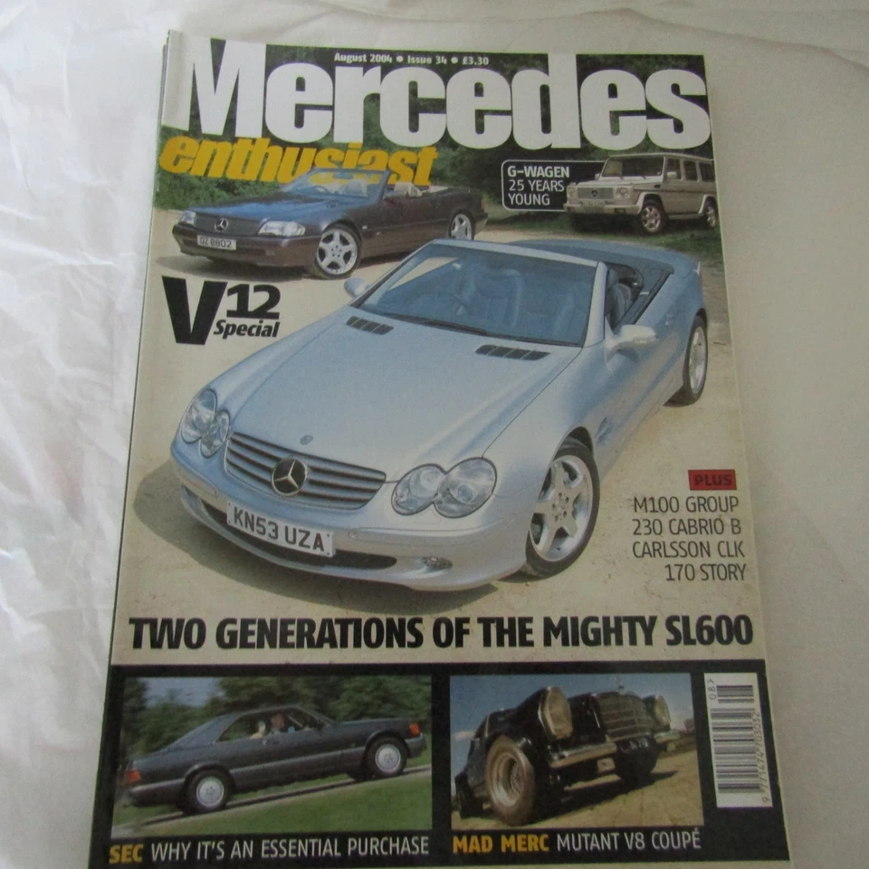 Mercedes Enthusiast  - August 2004 Issue 34 - V12 Special - SEC - G Wagon - Image 1 of 1