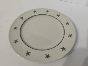 UNITED STATES LINES Mayer China Gray Stars Dinner Plate ~USA has defect in glaze - Picture 1 of 8