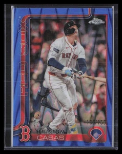 Triston Casas Blue Raywave /150 2025 Topps Chrome #192 SN Boston Red Sox - Picture 1 of 2