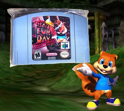 Conker's Bad Fur Day 'UNCENSORED' Cartridge - For Nintendo 64 N64 - Image 1 of 4