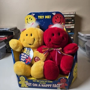 DanDee Vintage Smiley Face Plush sing “Put On A Happy Face” New Old Stock - Picture 1 of 5