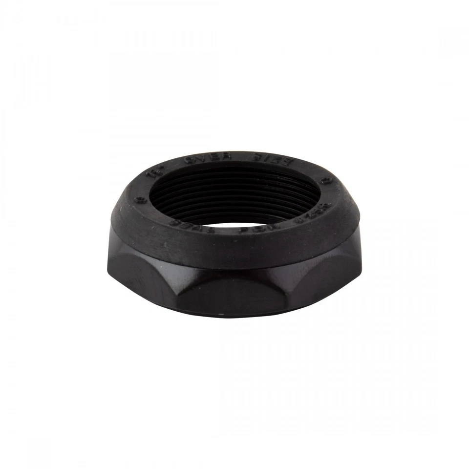 Origin8 1-1/8-Inch Black Threaded Lock Nut with Water Seal - Bicycle Headset - Image 1 of 1