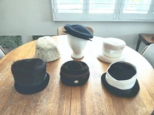 Vintage 1940's - 1960's Ladies Hat Lot Union Label  - Picture 1 of 15