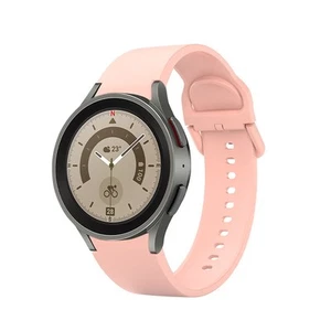 Bracelet 20 MM Silicone for Samsung Galaxy Watch 5 4 Smart IN Shocking Pink - Zdjęcie 1 z 3