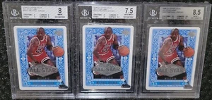  MICHAEL JORDAN 2007 UPPER DECK ALL-STAR LAS VEGAS GRADED BGS 8.5..8 AND 7.5 SP - Picture 1 of 8