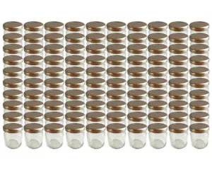 100x Mini Sturzgläser 50 ml klein Marmeladengläser Einmachgläser Schraub Silber - Bild 1 von 3