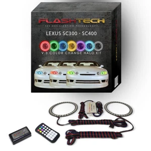 Kit Halo LED Ojo de Ángel RGB con Control Remoto RF para Faros Lexus SC300 1992-2002 - Imagen 1 de 11