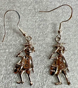Vintage Sterling Silver MR ZIP EARRINGS!! - Picture 1 of 6