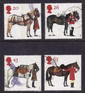 GB 1997 All the Queen's Horses set SG 1989-1992 used B422 - Picture 1 of 1