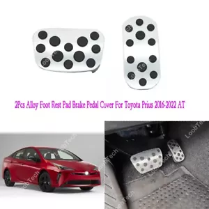 For Toyota Prius 2016-2022 Foot Rest Pad Accelerator Brake Pedal Non-Slip Cover - Imagen 1 de 9