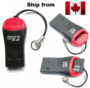microSD to USB 2.0 ADAPTER memory CARD READER TF FLASH MICRO SD SDHC / SDXC NEW - Photo 1 sur 2
