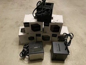 LOT 8 Sony ICF-C1T ICF-C1 Desktop Alarm Clock AM FM Radio Black Automatic SetUP - Picture 1 of 8