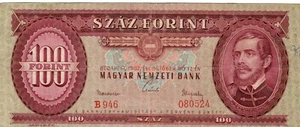 Banknote Hungary 100 Forint 1962 P171c - Picture 1 of 2