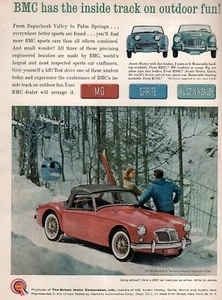 1961 MG MGA Roadster "The Inside Track" Original Color Ad - Picture 1 of 1