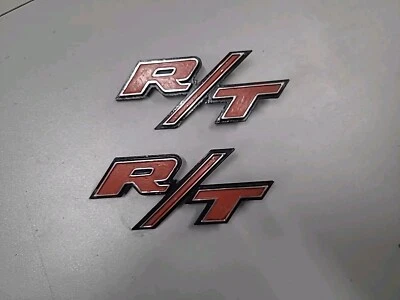 (2) 1968 DODGE CORONET R/T FENDER EMBLEM OEM 2785579 MOPAR - Image 1 of 4