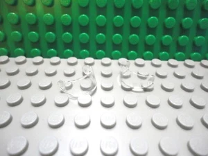 Lego Mini Figura 2 Trans Trans Clear Visera Sombrero Casco NUEVO - Imagen 1 de 1