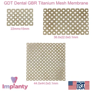 Membrana de malla de titanio GDT Dental GBR Ø1,4 mm agujero poro 0,1 mm espesor - Imagen 1 de 4