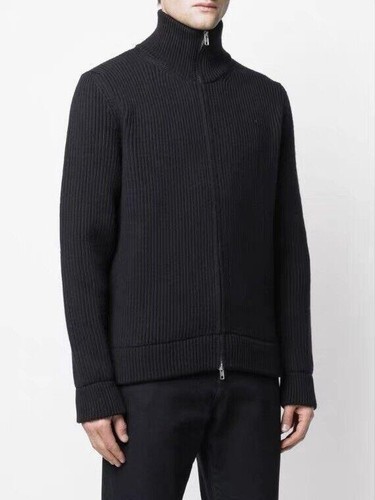 MAISON MARGIELA Cardigan maglione maglia collo alto uomo donna casual caldo primavera autunno zip cappotto