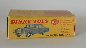 Caja Repro Dinky Nº186 Mercedes Benz 220 SE - Imagen 1 de 1