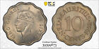 British Mauritius, 1952 George VI 10 Cents. PCGS MS 64. 250,000 Mintage.