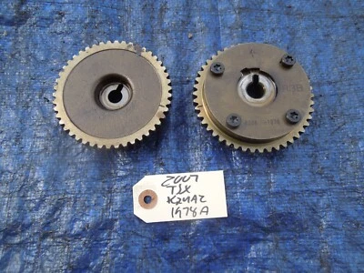 2007 Acura TSX K24A2 camshaft gears cam gears RBB K24 engine motor OEM VTC 1978A - Image 1 of 4