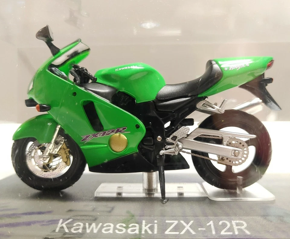 MOTO COLLECTION 1:24 Kawasaki ZX-12R vetrina - Immagine 1 di 1