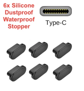 6x port USB TYPE-C wtyczka przeciwpyłowa pokrywa korek silikonowy do Samsung Galaxy S25 - Zdjęcie 1 z 1