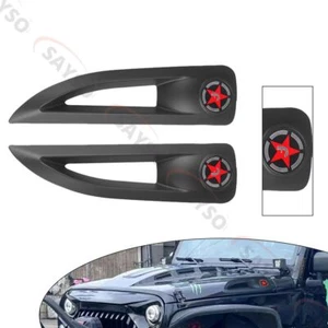 Hood Side Vent Cover Trim Avenger Style Hood for Jeep Wrangler JK 2007-2017 - Picture 1 of 11