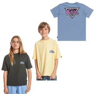 Quiksilver Kids Take Us Back Short Sleeve Crew Neck T-Shirt Top Tee - Picture 1 of 9