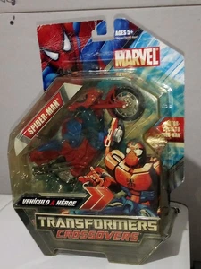 TRANSFORMERS CROSSOVERS MARVEL SPIDER-MAN to MOTORCYCLE~HASBRO 2008~NEW VHTF - Picture 1 of 12