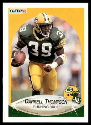 1990 Fleer Update Darrell Thompson Rookie Green Bay Packers #U-99 - Image 1 of 2